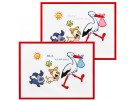 borduurpakket woezel&pip, geb. ooievaar (incl. blauw/rose garen)