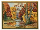 borduurpakket boslandschap in herfstsfeer