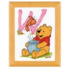 borduurpakket winnie de pooh, letter W