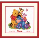 borduurpakket winnie de pooh, geboorte simon