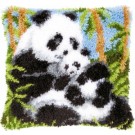 knoopkussen panda met jong