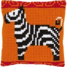 kruissteekkussen zebra