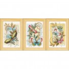 borduurpakket decoratieve vlinders drieluik