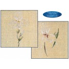 borduurpakket orchidee of iris (materiaal voor 1 dessin)