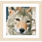 borduurpakket wolf close-up