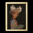 borduurpakket indonesische danseres (bruin)